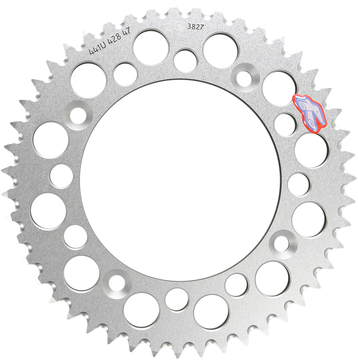 RENTHAL Rear Sprocket - Aluminum - 47 Tooth - Silver - Gas Gas/Husqvarna/KTM 441U-428-47GPSI