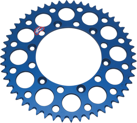 RENTHAL Rear Sprocket - Aluminum - 49 Tooth - Blue - Yamaha 150U-520-49GBBU
