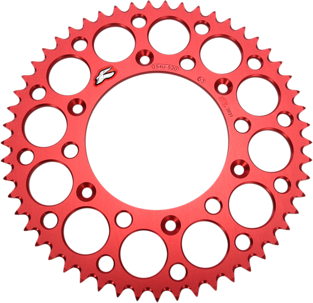 RENTHAL Sprocket - Honda - Red - 53 Tooth 154U-520-53GRRD - Cycle City Outdoors