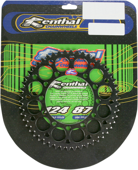 RENTHAL Sprocket - Kawasaki - Black - 50 Tooth 191U-420-50GEBK - Cycle City Outdoors
