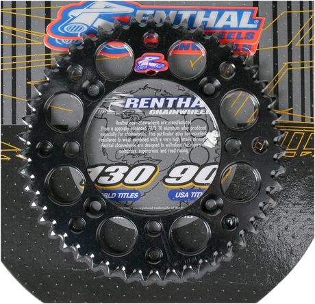 RENTHAL Sprocket - Black - 48 Tooth 121U-428-48GPBK - Cycle City Outdoors