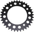 RENTHAL Rear Sprocket - Aprilia/Gas Gas/Husqvarna/KTM - Black - 38 Tooth 491--415-38P-BK - Cycle City Outdoors