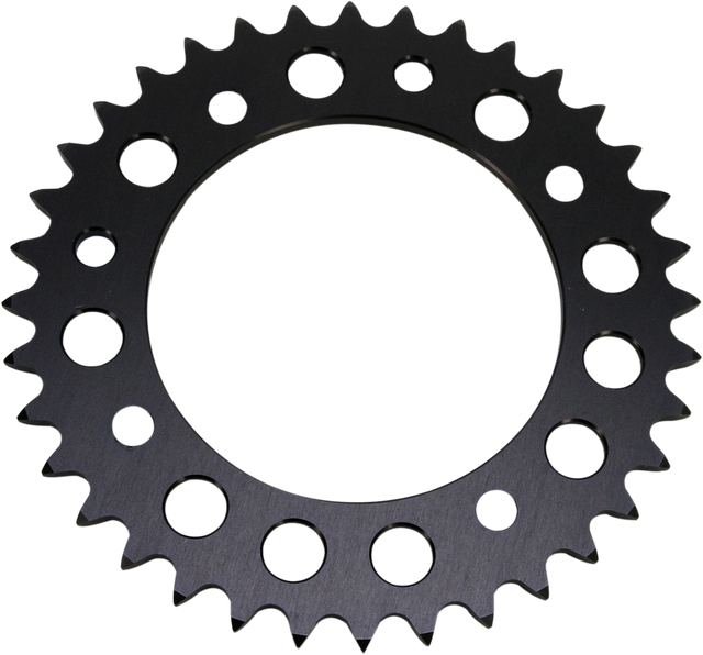 RENTHAL Rear Sprocket - Aprilia/Gas Gas/Husqvarna/KTM - Black - 38 Tooth 491--415-38P-BK - Cycle City Outdoors