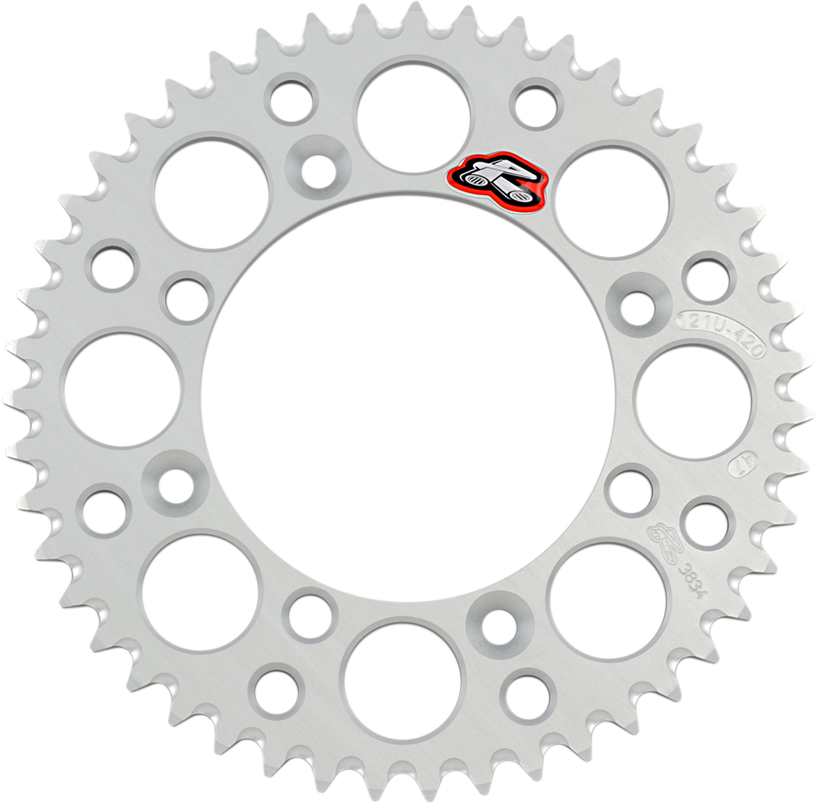 RENTHAL Rear Sprocket - Aluminum - 47 Tooth - Silver - YZ 65 121U-420-47GBSI