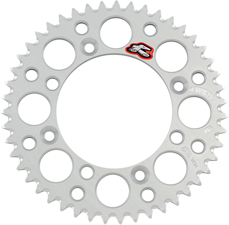 RENTHAL Rear Sprocket - Aluminum - 47 Tooth - Silver - YZ 65 121U-420-47GBSI
