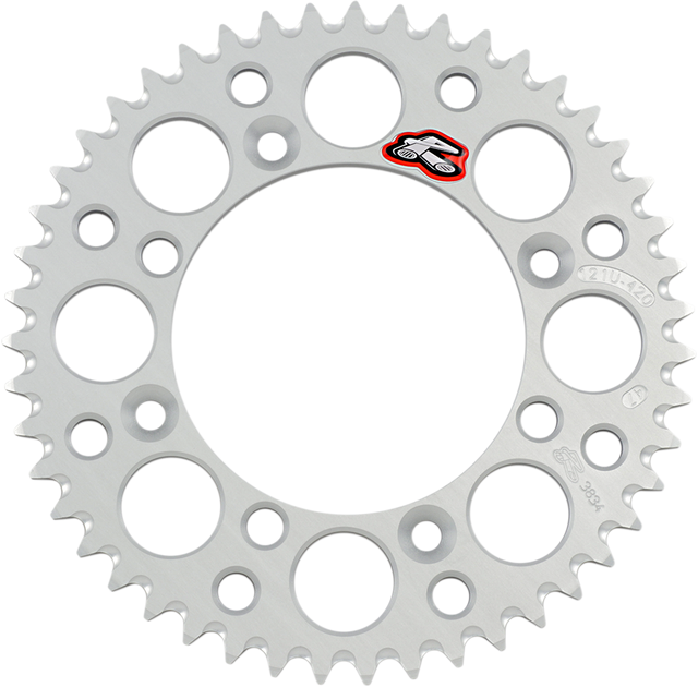 RENTHAL Rear Sprocket - Aluminum - 47 Tooth - Silver - YZ 65 121U-420-47GBSI