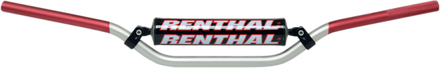 RENTHAL Handlebar - 7/8" - 971 - RC - Silver/Red 97108SR01187