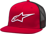 ALPINESTARS Corp Trucker Hat - Red/Black - One Size 1025810033010OS