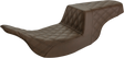 SADDLEMEN Step-Up Seat - Full Lattice Stitch - Brown 897-07-175BR