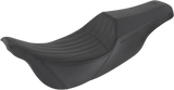 SADDLEMEN Seat - Ken's Factory Pro Series - Front Gripper/Rear Smooth - Black KEN80807