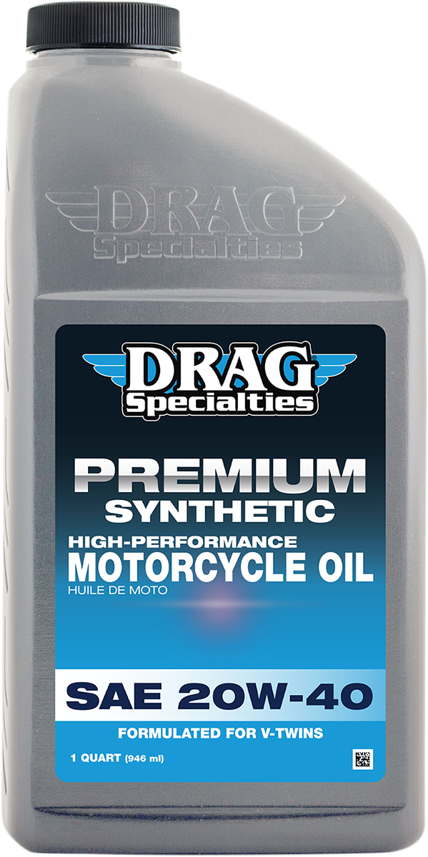 DRAG SPECIALTIES OIL Synthetic Engine Oil - 20W-40 - 1 U.S. quart 900-600 - Cycle City Outdoors