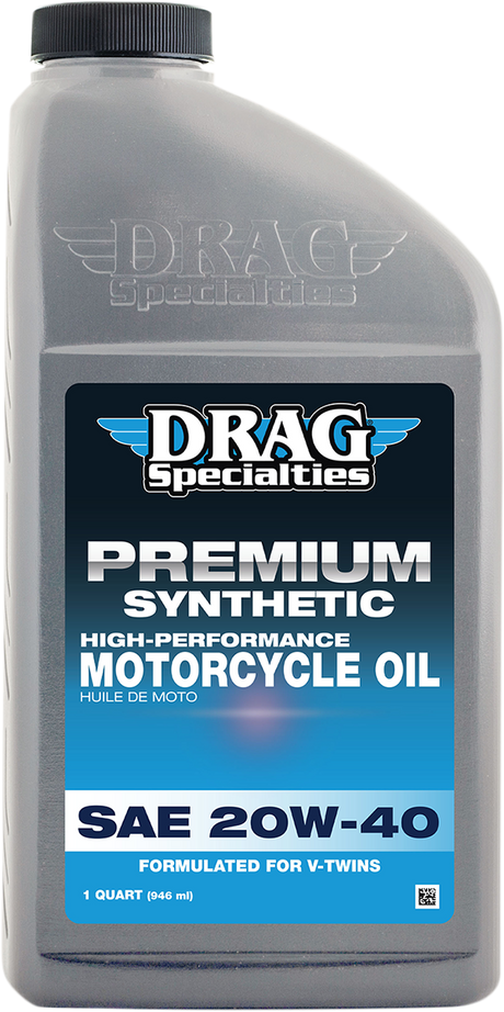 DRAG SPECIALTIES OIL Synthetic Engine Oil - 20W-40 - 1 U.S. quart 900-600 - Cycle City Outdoors