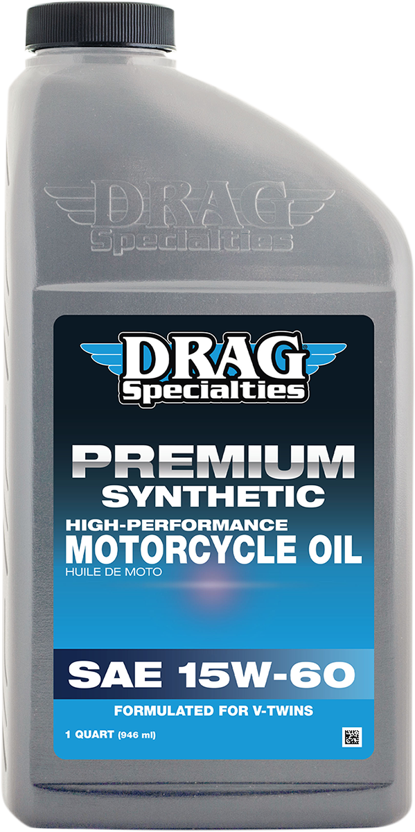 DRAG SPECIALTIES OIL Synthetic Engine Oil - 15W-60 - 1 U.S. quart 900-610 - Cycle City Outdoors