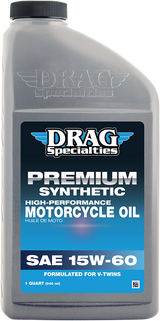 DRAG SPECIALTIES OIL Synthetic Engine Oil - 15W-60 - 1 U.S. quart 900-610 - Cycle City Outdoors