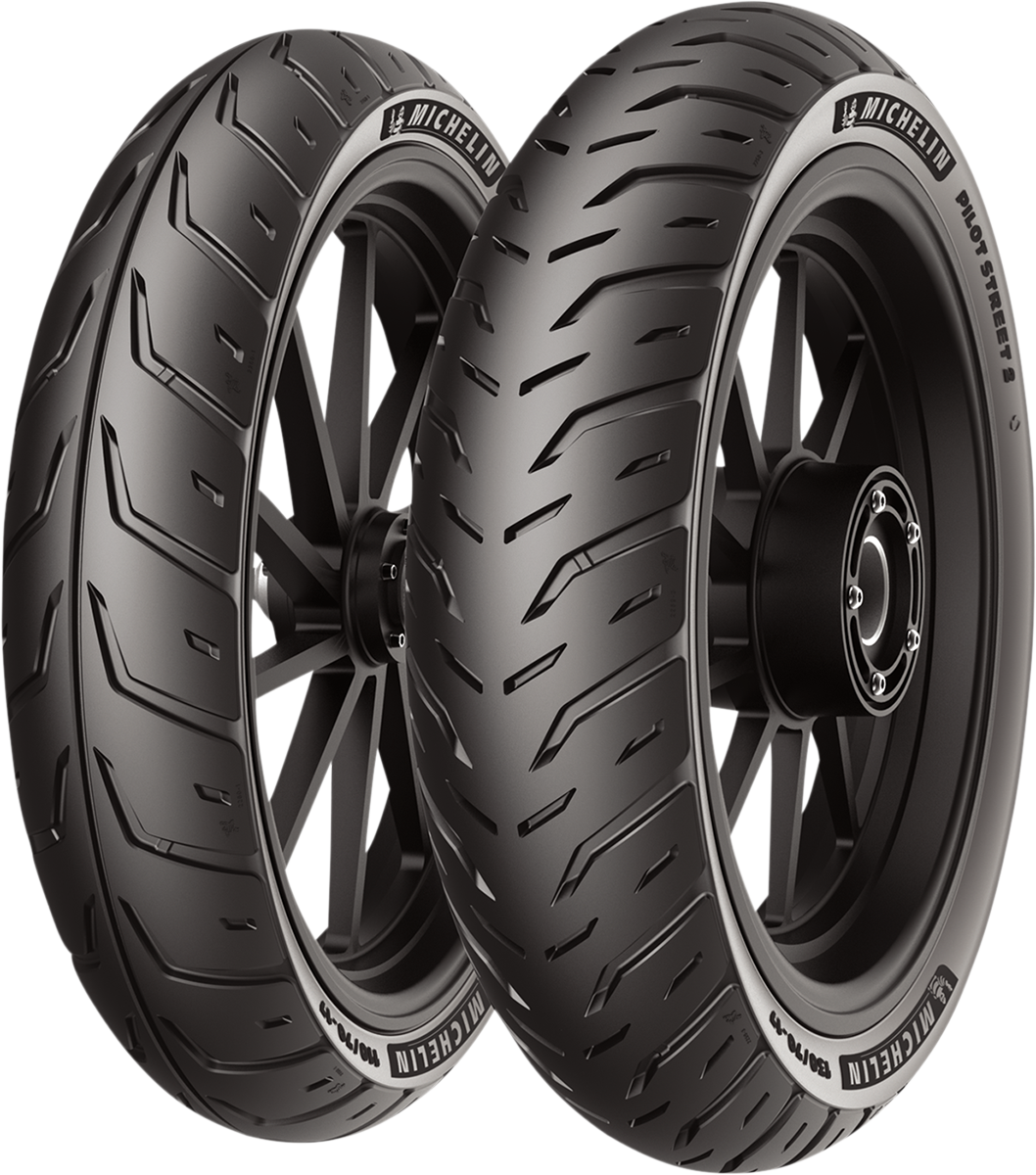 MICHELIN Tire - Pilot Street 2 - Rear - 100/90-14 - 57S 56133 - Cycle City Outdoors
