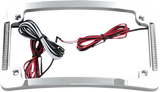 Custom Dynamics Tri-Radius License Plate Frame w Flushmount LEDs - Chrome TF06-C - Cycle City Outdoors