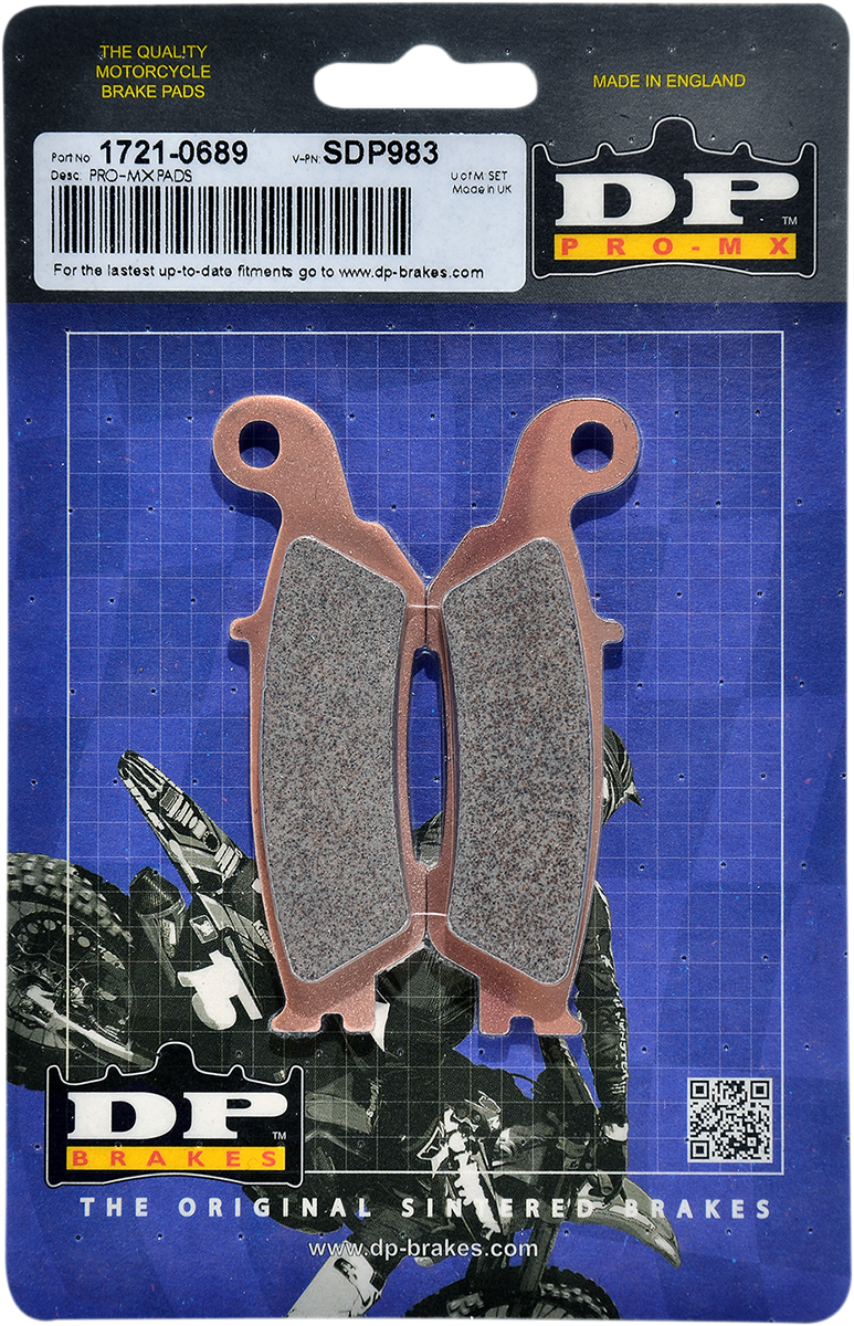 DP BRAKES Pro MX Sintered Brake Pads - SDP983 SDP983 - Cycle City Outdoors