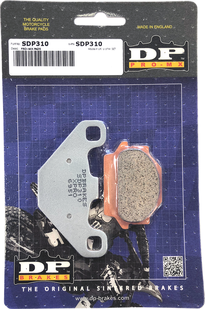 DP BRAKES Pro MX Sintered Brake Pads - SDP310 SDP310 - Cycle City Outdoors