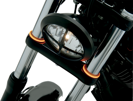 Custom Dynamics WRAPZ? Fork Lights - 49 mm - Smoke Lens TW49AS - Cycle City Outdoors