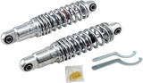 DRAG SPECIALTIES SHOCKS Premium Ride-Height Adjustable Shocks - Chrome - Heavy Duty - 12" C16-0162H - Cycle City Outdoors