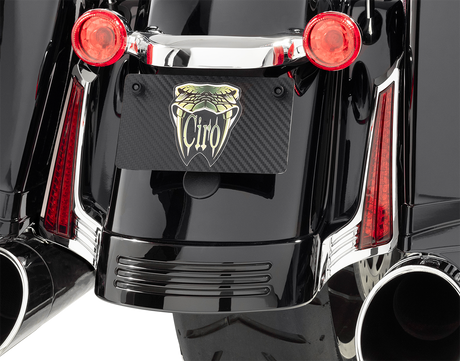 CIRO Filler Panel Light - Red Lens - Red LEDs - Chrome 40044