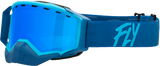 Zone Snow Goggle Blu/Light Blu W/ Sky Blue Mirror/Blue Lens - Cycle City Outdoors