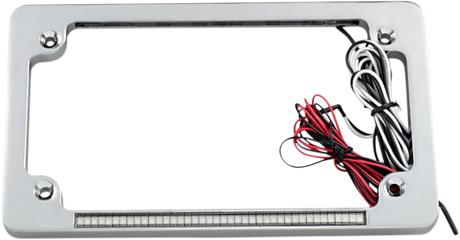 Custom Dynamics Dual License Plate Frame - Chrome TF02-C - Cycle City Outdoors