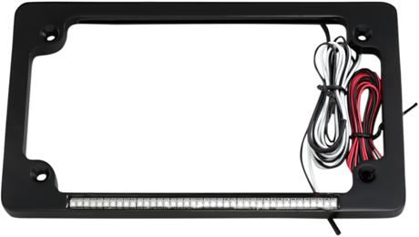Custom Dynamics Dual License Plate Frame - Black TF02-B - Cycle City Outdoors