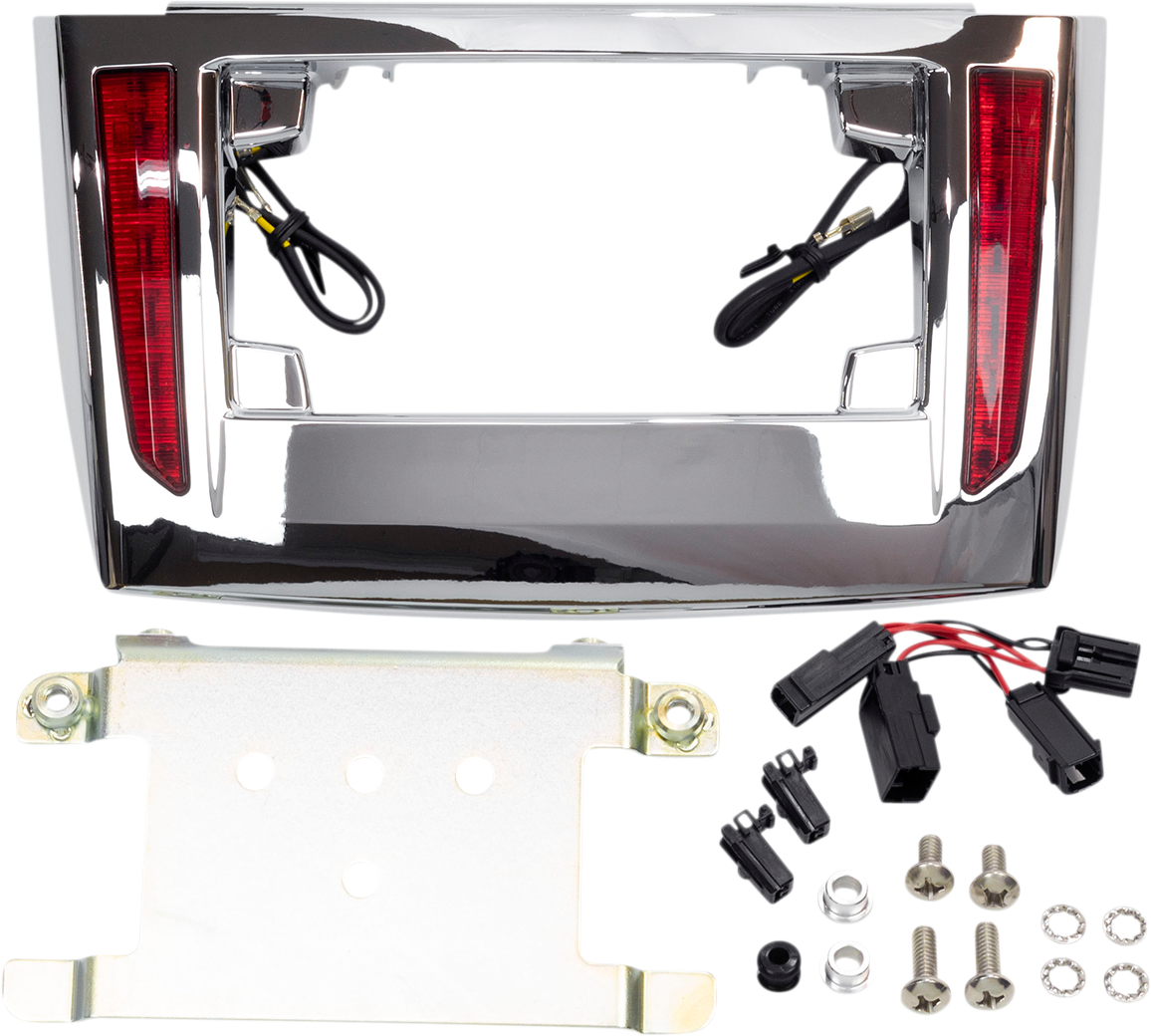Ciro License Plate Frame - '09+ Trike - Chrome 40080 - Cycle City Outdoors