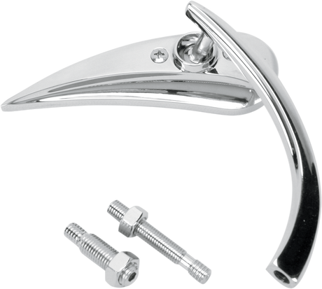 ARLEN NESS Mirror - Micro - Rad 2 - Side View - Teardrop - Chrome - Right 13-411