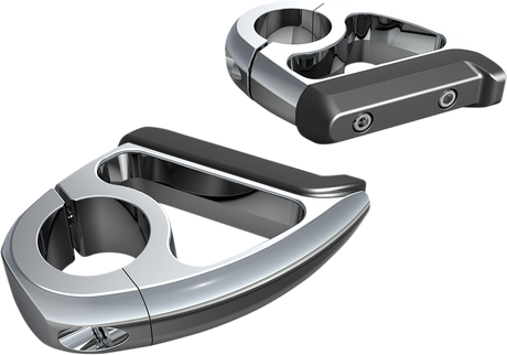 Ciro Toe Rest - 1-1/4" - Chrome 60400 - Cycle City Outdoors