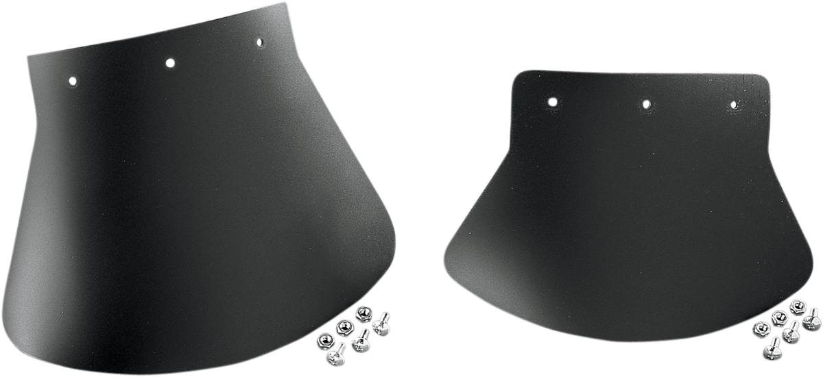 DRAG SPECIALTIES Mud Flap - Plain - 9-1/2" W x 6-1/2" H DS393702 - Cycle City Outdoors