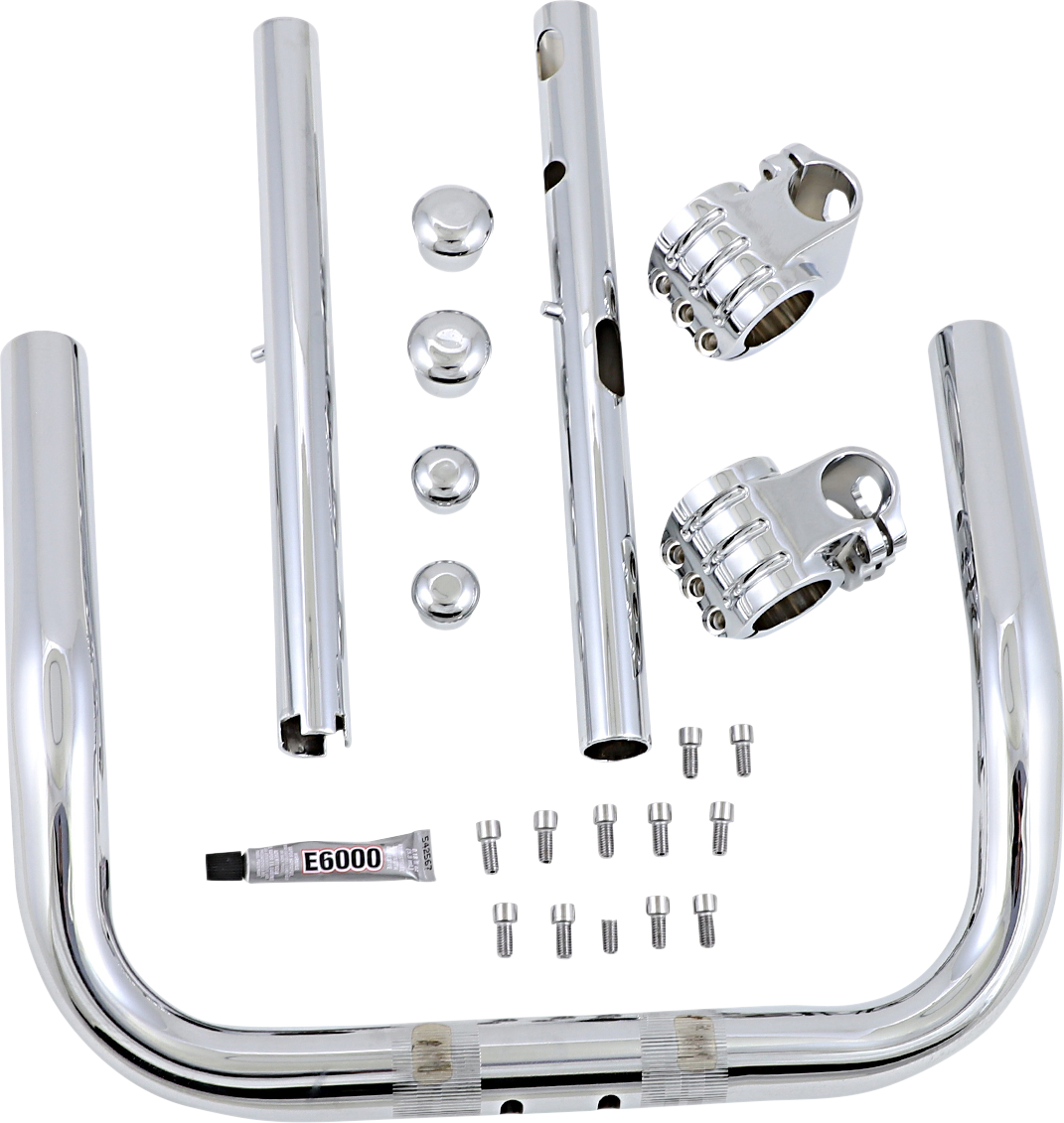 KLOCK WERKS Pullback Klip Hanger Handlebar - 10" - Chrome KWH-01-0331