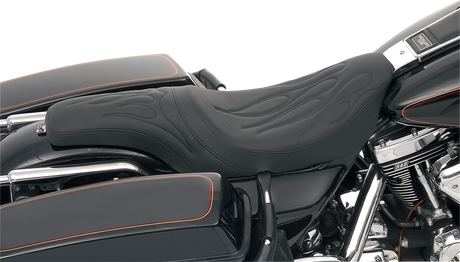 DRAG SPECIALTIES Predator Seat - Flame Stitched - FLHR/FLHX '99-'07 0801-0213 - Cycle City Outdoors