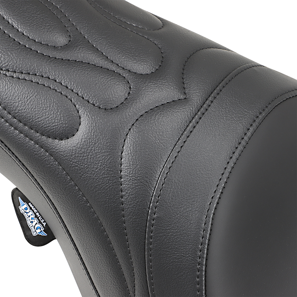 DRAG SPECIALTIES Predator Seat - Flame Stitched - FLHR/FLHX '99-'07 0801-0213 - Cycle City Outdoors