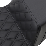 SADDLEMEN Step-Up Seat - Extended Reach - Front Lattice Stitch - FL '08-'23 (808-07B-172E)