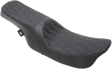 DRAG SPECIALTIES Predator 2-Up Seat - Double Diamond - Black Stitching - FL '99-'07 0801-1154 - Cycle City Outdoors
