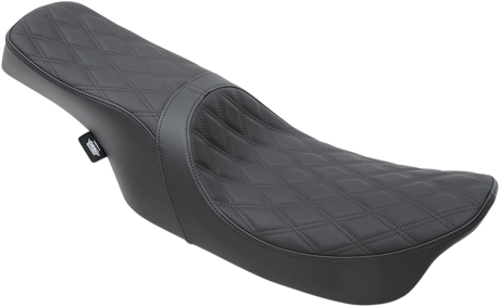 DRAG SPECIALTIES Predator 2-Up Seat - Double Diamond - Black Stitching - FL '99-'07 0801-1154 - Cycle City Outdoors
