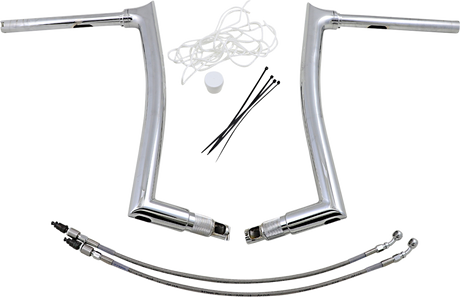 FAT BAGGERS INC. Handlebar Kit - Pointed Top - 16" - Chrome 809316