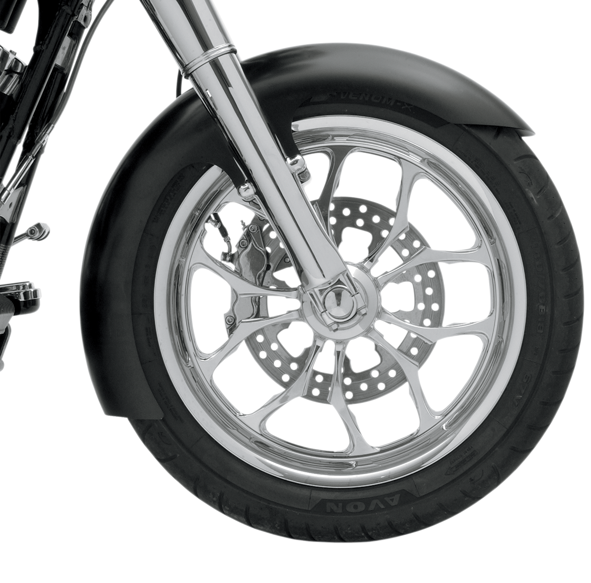 KLOCK WERKS Slicer Fender Kit - Front - Black - 16"-19'" KWF-01-0102-2014
