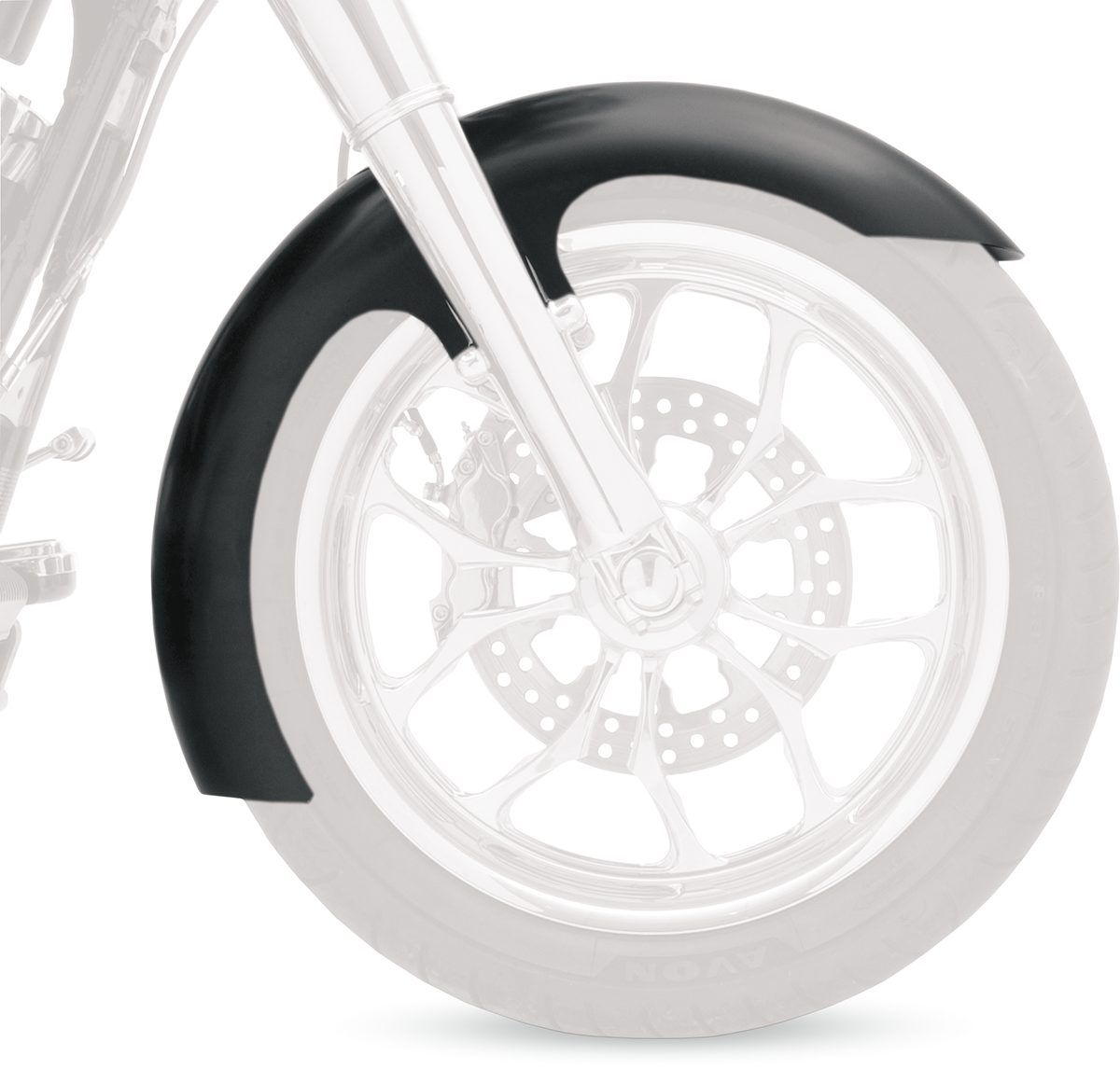 KLOCK WERKS Slicer Fender Kit - Front - Black - 16"-19'" KWF-01-0102-2014