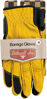 BILTWELL Borrego Gloves - Gold/Black - XS 1506-0701-301