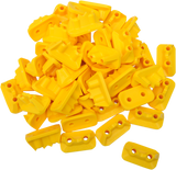 STUD BOY Double Backer Plates - Yellow - For Single Ply - 48 Pack 2522-P2-YEL
