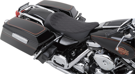 DRAG SPECIALTIES Low Solo Seat - Double Diamond - FLHR/FLHX '99-'07 0801-1155 - Cycle City Outdoors