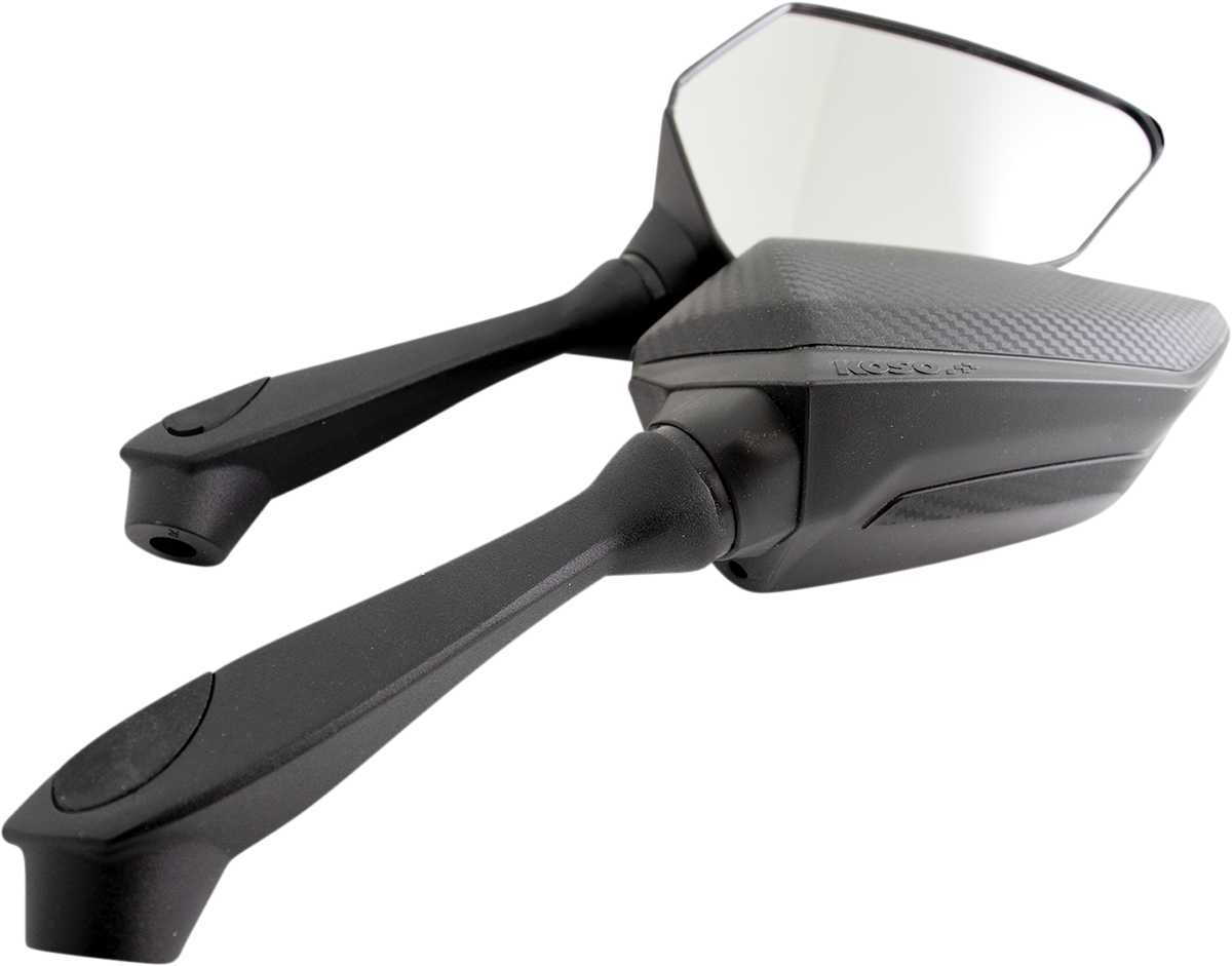 KOSO NORTH AMERICA Mirrors - Sprint - Side View - Kidney - Black SA000003