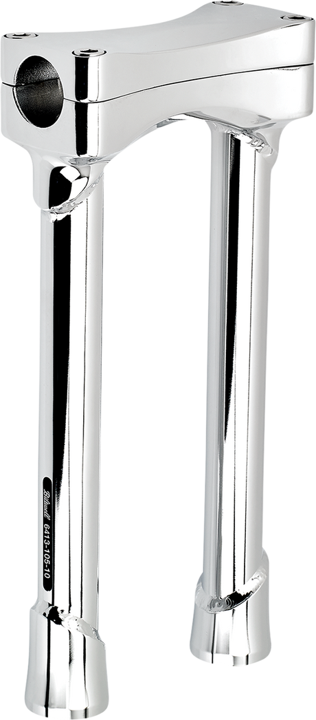 BILTWELL Murdock O/S Risers - 10" - Chrome 6413-105-10