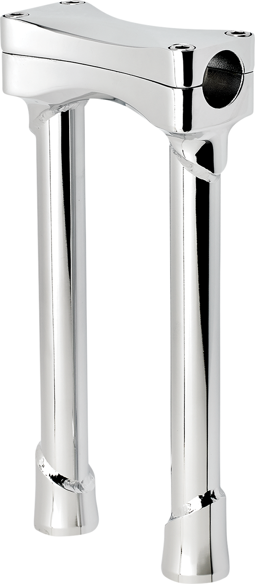 BILTWELL Murdock O/S Risers - 10" - Chrome 6413-105-10