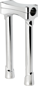BILTWELL Murdock O/S Risers - 10" - Chrome 6413-105-10