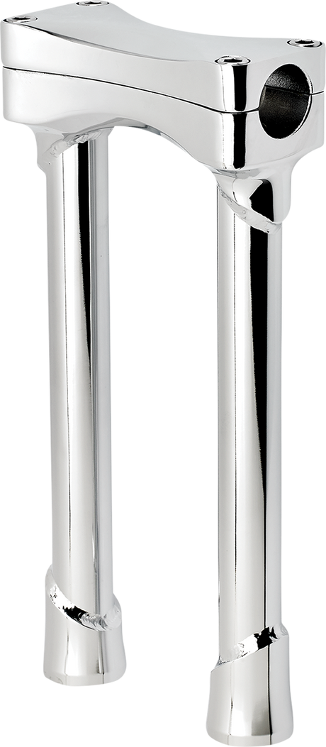 BILTWELL Murdock O/S Risers - 10" - Chrome 6413-105-10
