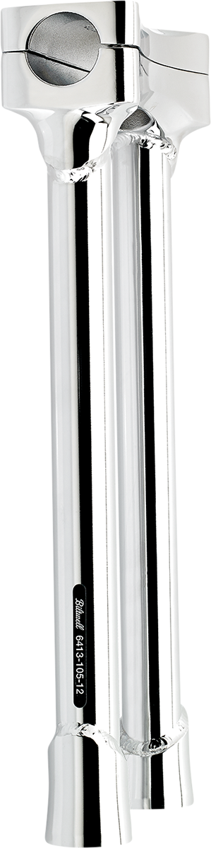 BILTWELL Murdock O/S Risers - 12" - Chrome 6413-105-12